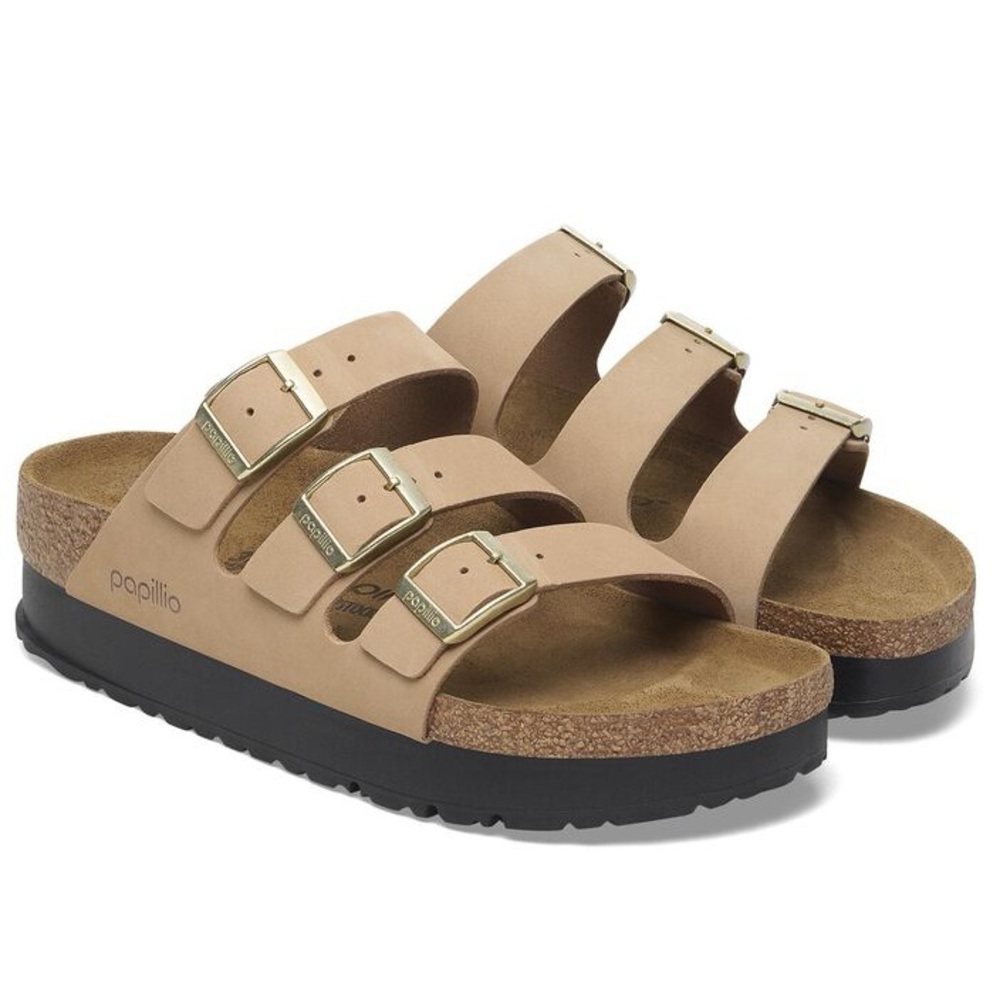 NWT BIRKENSTOCK Papillio Florida Flex Platform Sandals! - Picture 2 of 9